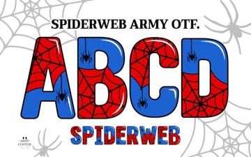 Spiderweb Army Font for Design Projects