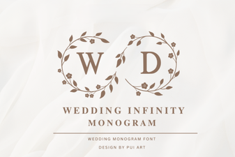 Stylish Infinity Monograms for Wedding Design Projects