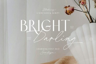 Bright Darling Duo Font for Your Creative Designs