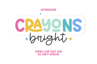 Bright Crayon Font for Creative Projects