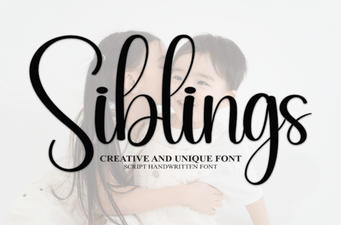 Sibling Font Pairings for Creative Projects