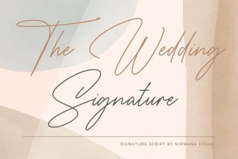 Craft Your Wedding Style with the Signature Font